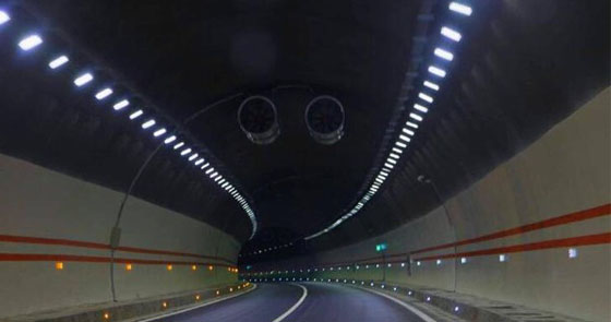 Highway tunnel LED lighting project